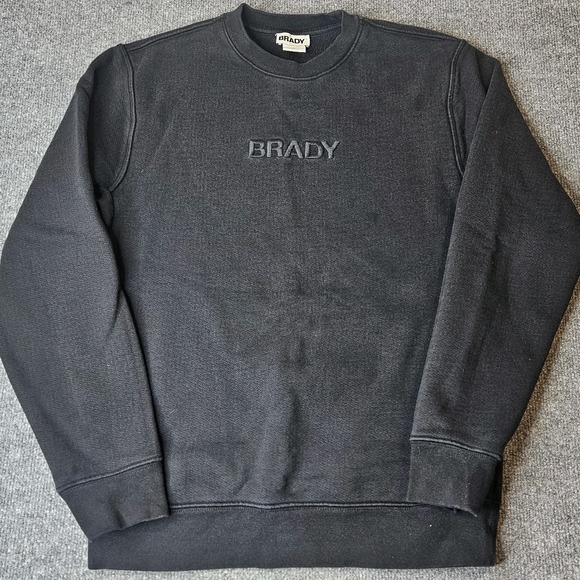 Other - Brady The Label Crewneck Sweatshirt Heavyweight Tom Brady‎ Size Small Black